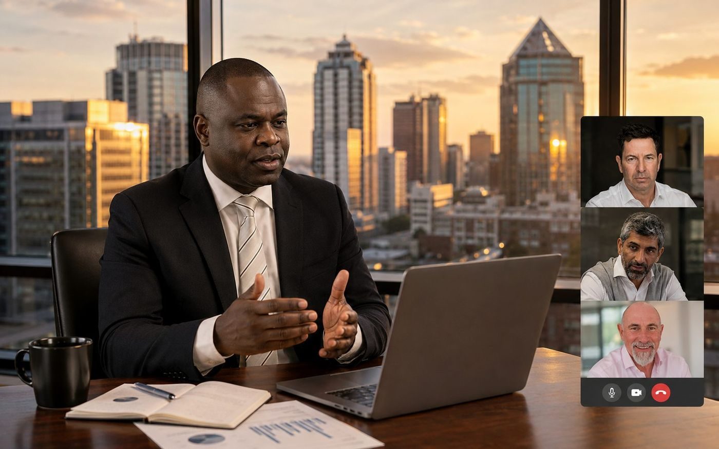 A Caban Capital adviser connecting an investor with an African opportunity