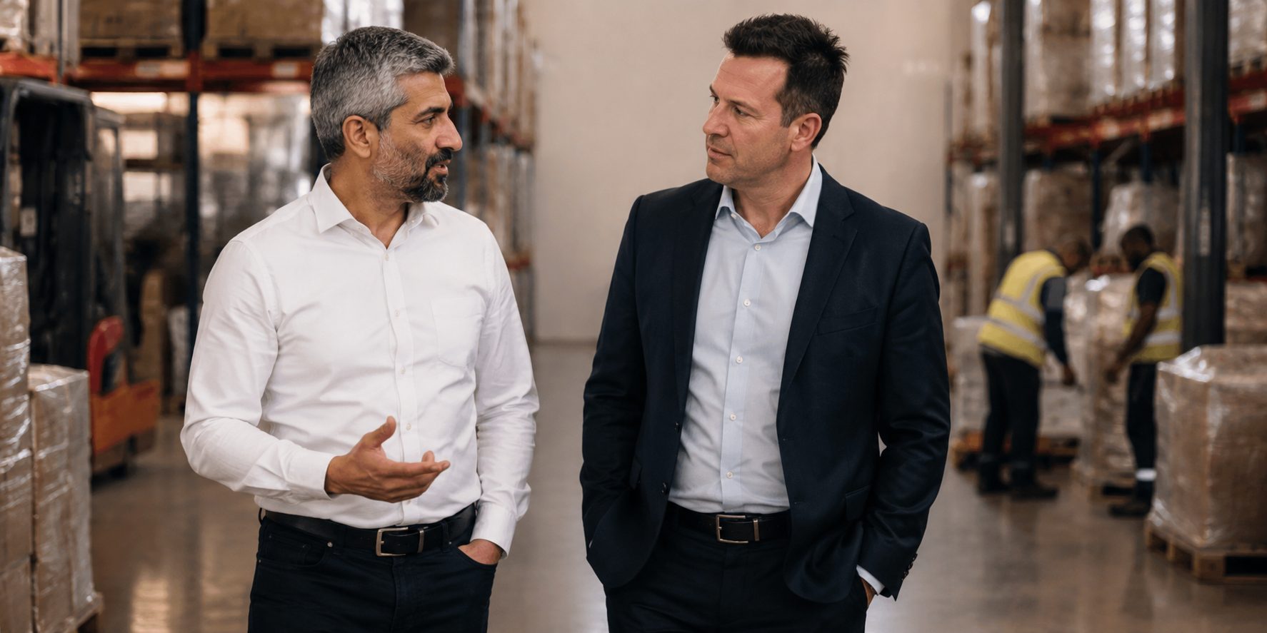 Walking a portfolio business site with a founder